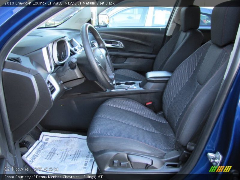 Navy Blue Metallic / Jet Black 2010 Chevrolet Equinox LT AWD
