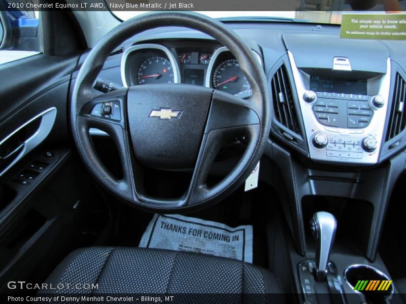Navy Blue Metallic / Jet Black 2010 Chevrolet Equinox LT AWD
