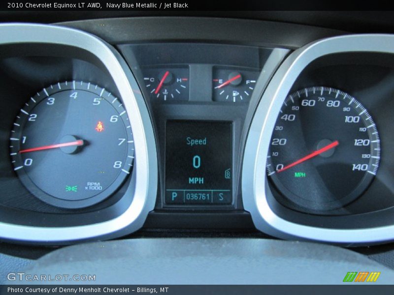 Navy Blue Metallic / Jet Black 2010 Chevrolet Equinox LT AWD