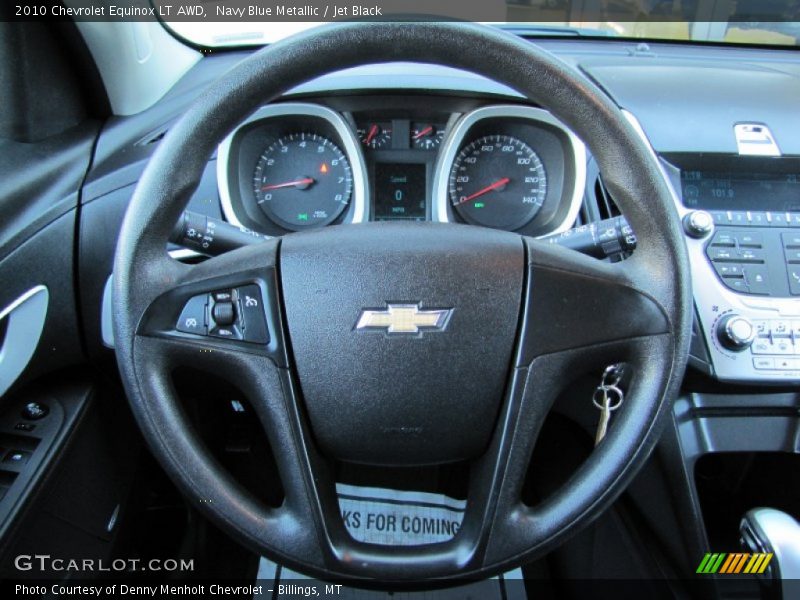 Navy Blue Metallic / Jet Black 2010 Chevrolet Equinox LT AWD