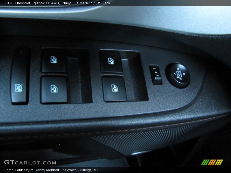 Navy Blue Metallic / Jet Black 2010 Chevrolet Equinox LT AWD