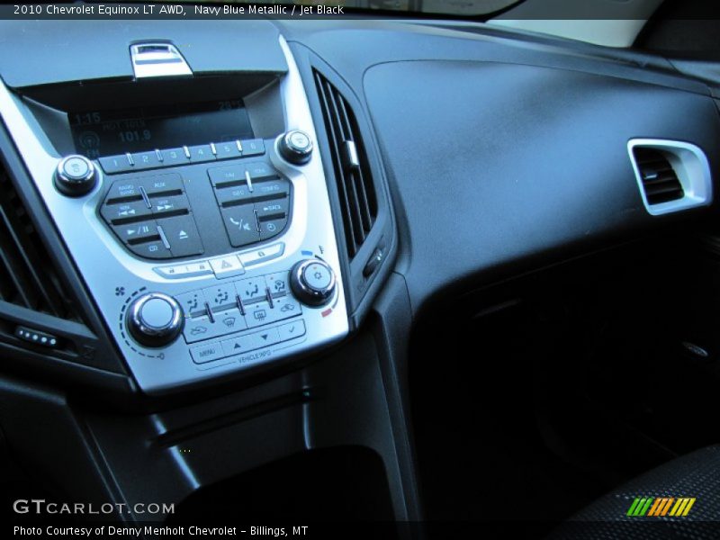 Navy Blue Metallic / Jet Black 2010 Chevrolet Equinox LT AWD