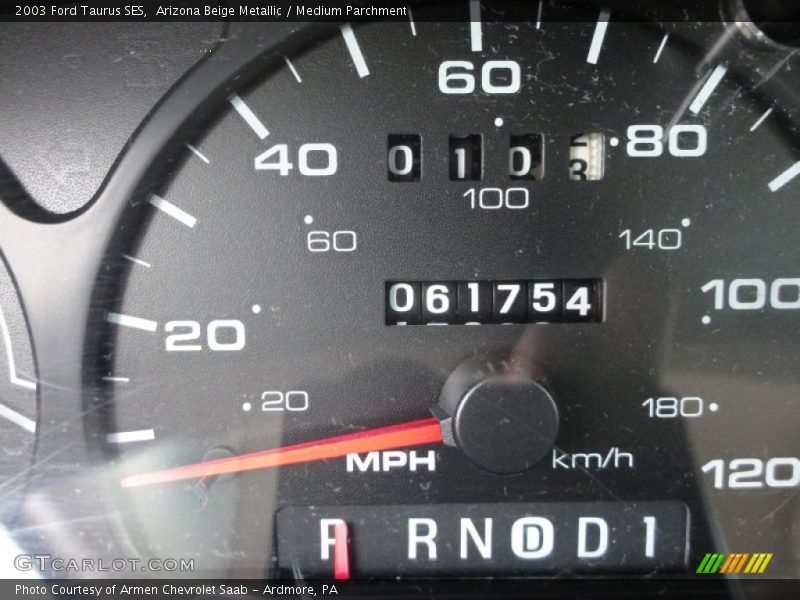 Arizona Beige Metallic / Medium Parchment 2003 Ford Taurus SES