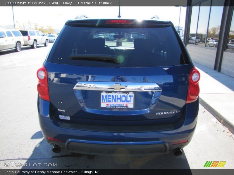 Navy Blue Metallic / Jet Black 2010 Chevrolet Equinox LT AWD
