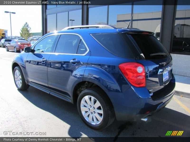 Navy Blue Metallic / Jet Black 2010 Chevrolet Equinox LT AWD