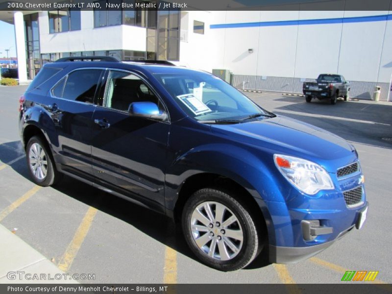Navy Blue Metallic / Jet Black 2010 Chevrolet Equinox LT AWD