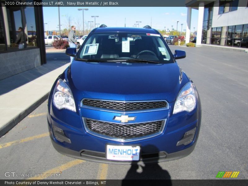 Navy Blue Metallic / Jet Black 2010 Chevrolet Equinox LT AWD