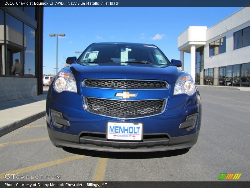 Navy Blue Metallic / Jet Black 2010 Chevrolet Equinox LT AWD