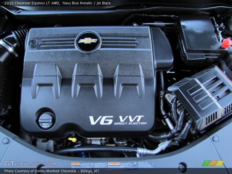 Navy Blue Metallic / Jet Black 2010 Chevrolet Equinox LT AWD