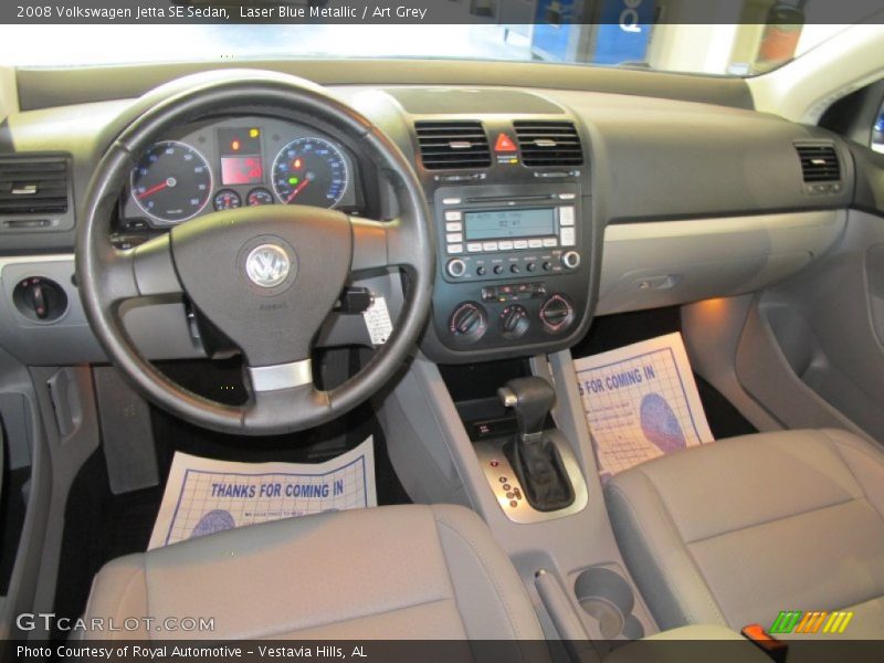 Laser Blue Metallic / Art Grey 2008 Volkswagen Jetta SE Sedan
