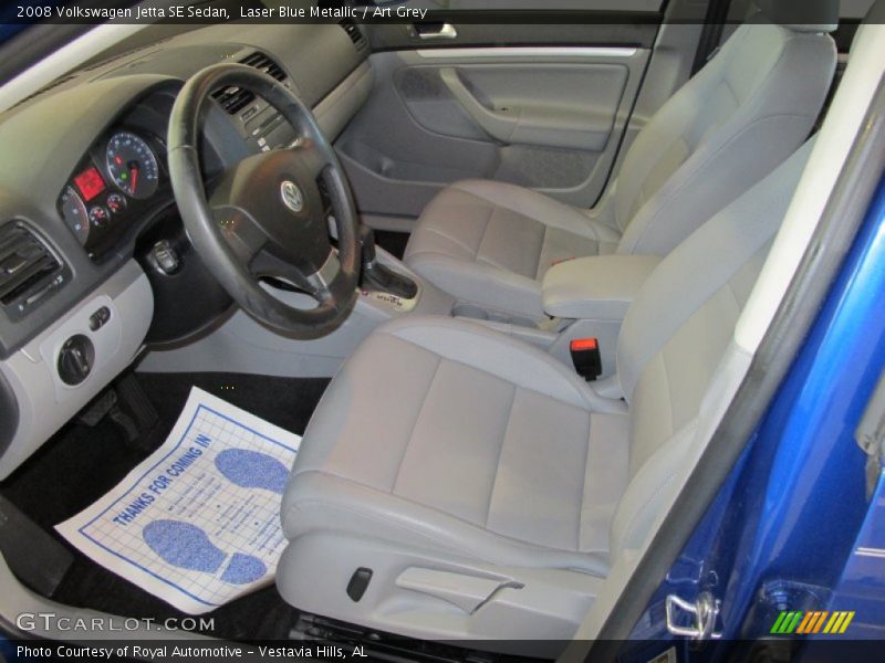 Laser Blue Metallic / Art Grey 2008 Volkswagen Jetta SE Sedan