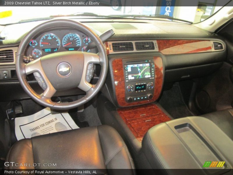 Silver Birch Metallic / Ebony 2009 Chevrolet Tahoe LTZ