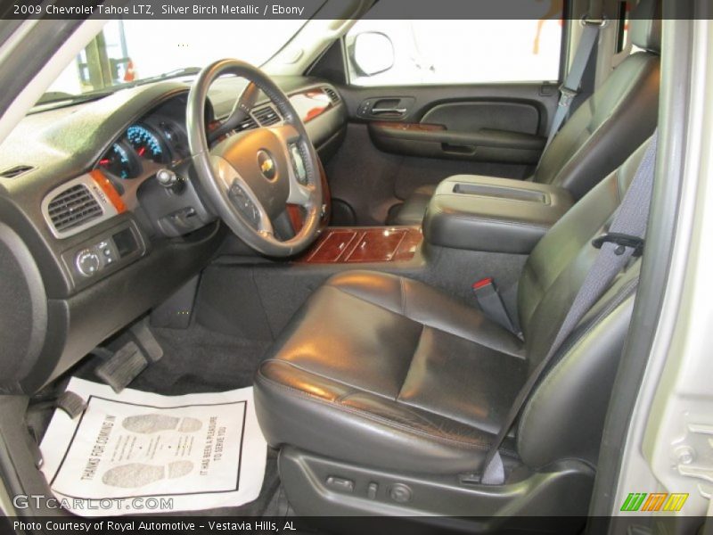 Silver Birch Metallic / Ebony 2009 Chevrolet Tahoe LTZ