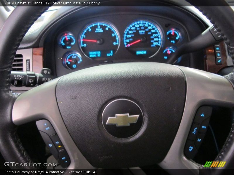 Silver Birch Metallic / Ebony 2009 Chevrolet Tahoe LTZ