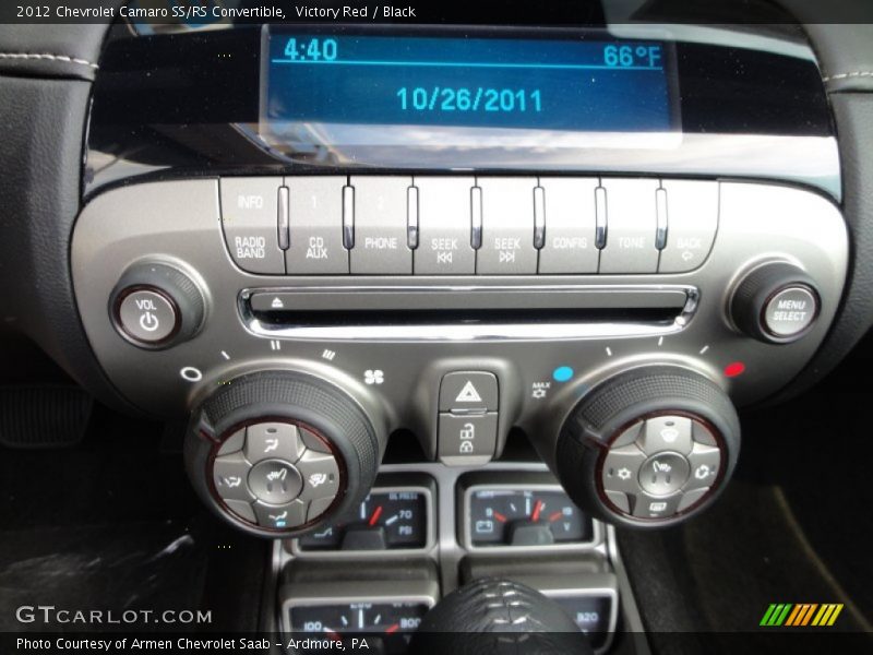 Audio System of 2012 Camaro SS/RS Convertible