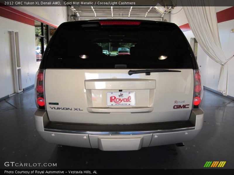 Gold Mist Metallic / Cocoa/Light Cashmere 2012 GMC Yukon XL Denali AWD