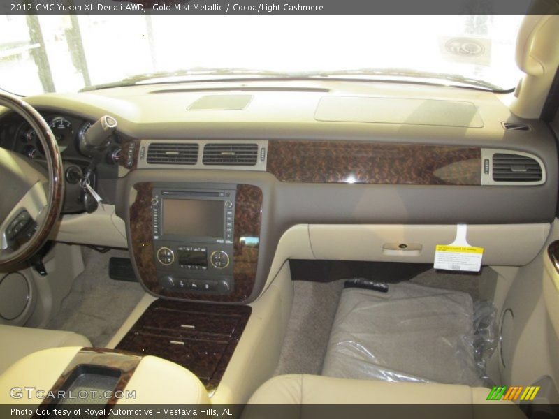 Gold Mist Metallic / Cocoa/Light Cashmere 2012 GMC Yukon XL Denali AWD