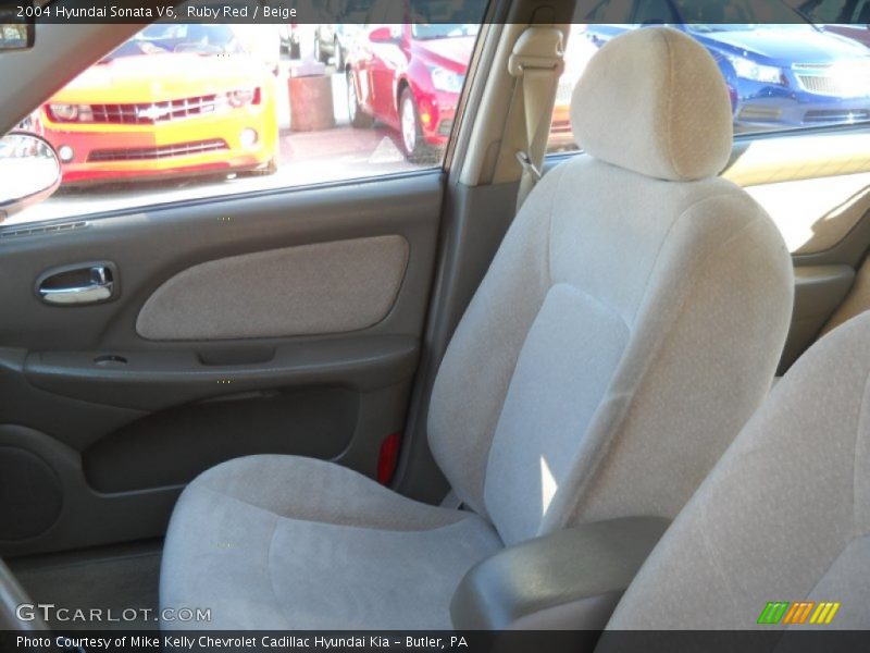 Ruby Red / Beige 2004 Hyundai Sonata V6