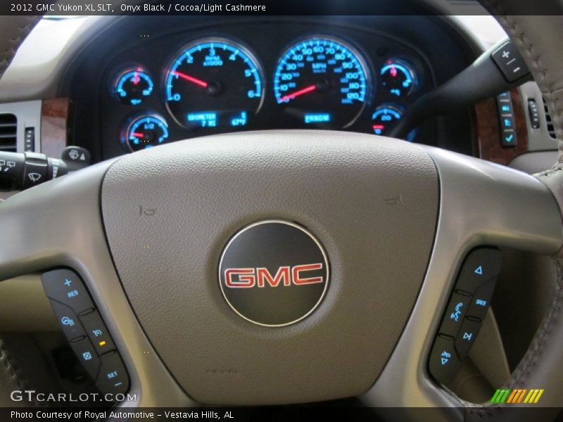 Onyx Black / Cocoa/Light Cashmere 2012 GMC Yukon XL SLT