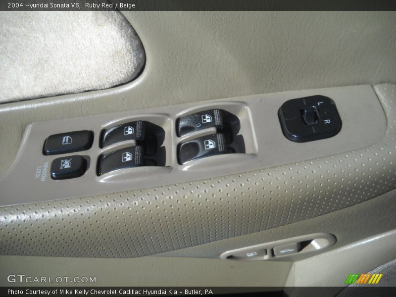 Ruby Red / Beige 2004 Hyundai Sonata V6