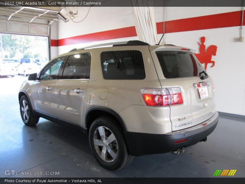 Gold Mist Metallic / Cashmere 2012 GMC Acadia SLT