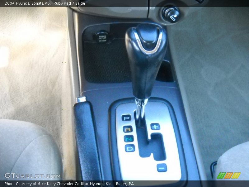 Ruby Red / Beige 2004 Hyundai Sonata V6