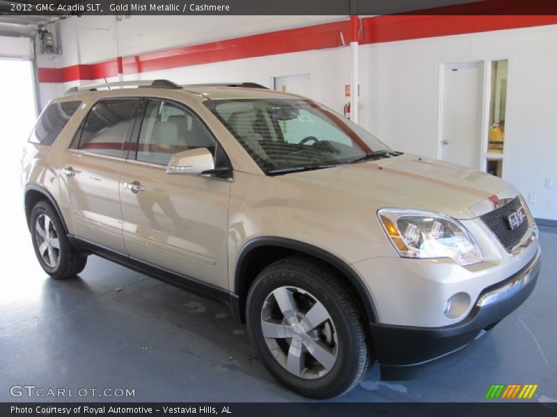 Gold Mist Metallic / Cashmere 2012 GMC Acadia SLT