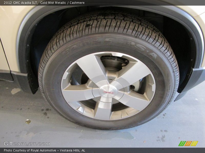 Gold Mist Metallic / Cashmere 2012 GMC Acadia SLT