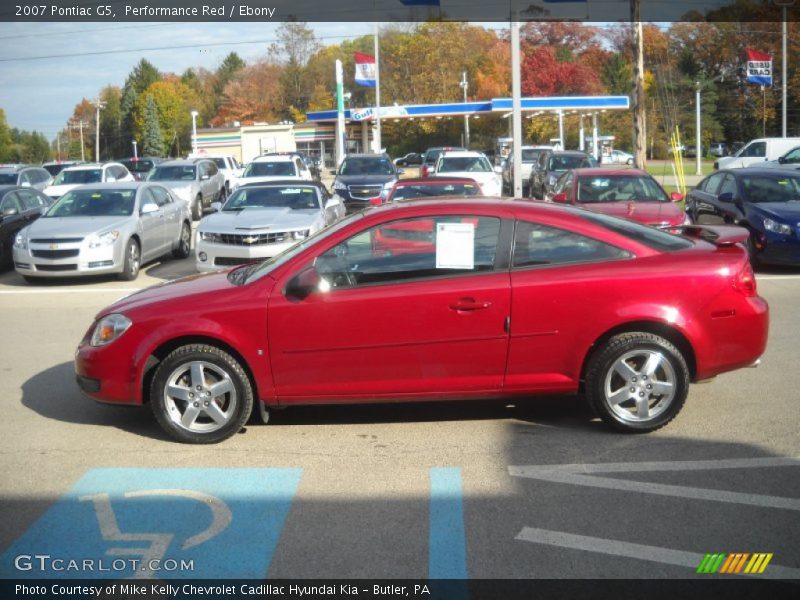 Performance Red / Ebony 2007 Pontiac G5