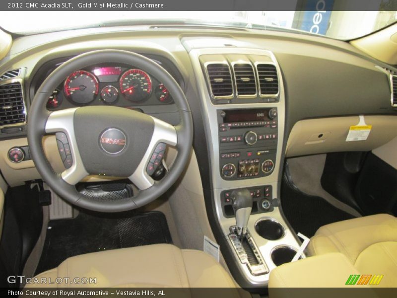 Gold Mist Metallic / Cashmere 2012 GMC Acadia SLT