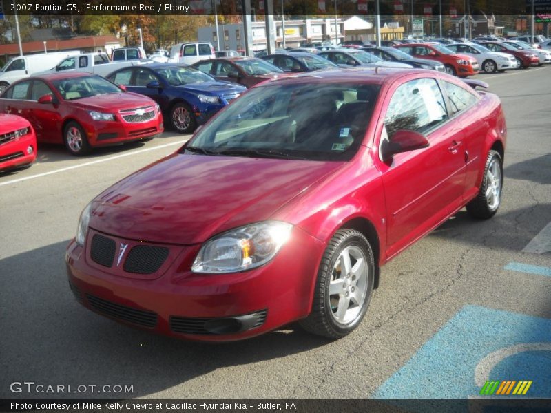 Performance Red / Ebony 2007 Pontiac G5
