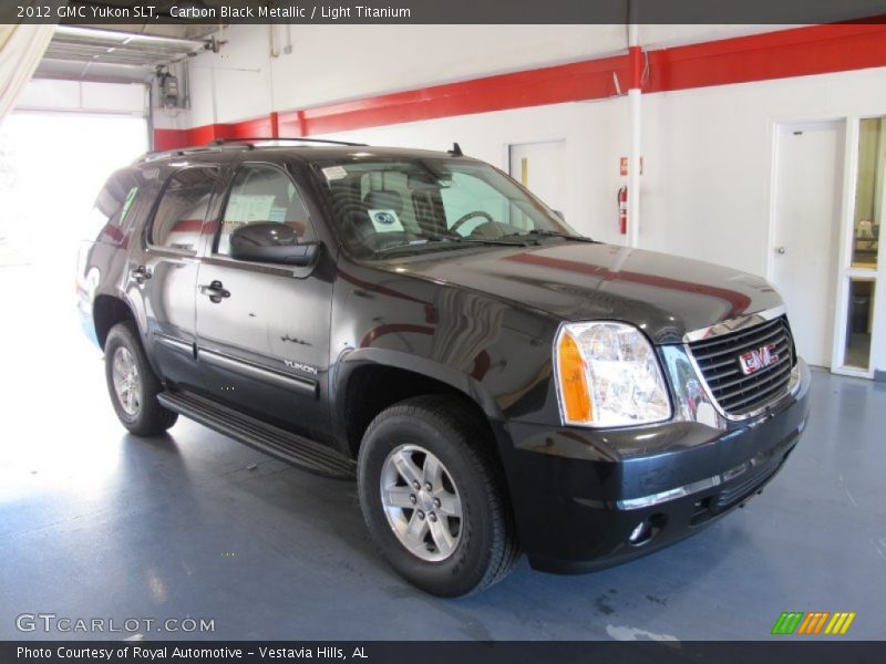 Carbon Black Metallic / Light Titanium 2012 GMC Yukon SLT