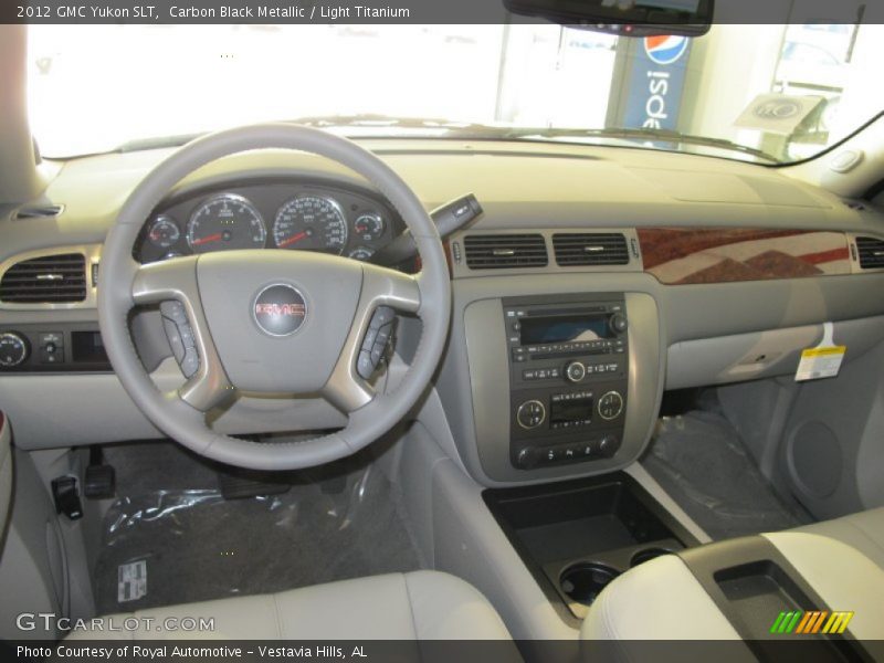 Carbon Black Metallic / Light Titanium 2012 GMC Yukon SLT