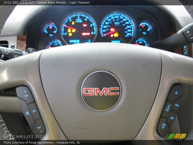 Carbon Black Metallic / Light Titanium 2012 GMC Yukon SLT