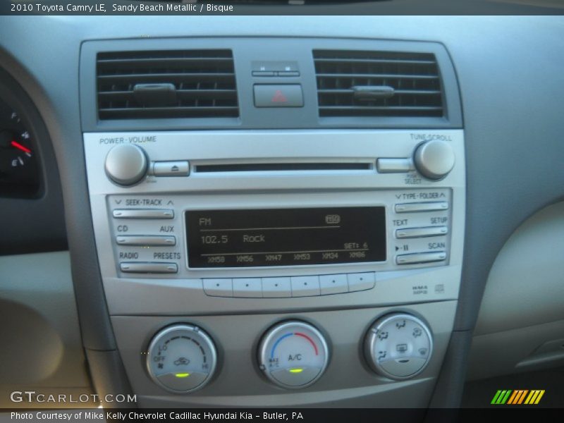 Sandy Beach Metallic / Bisque 2010 Toyota Camry LE