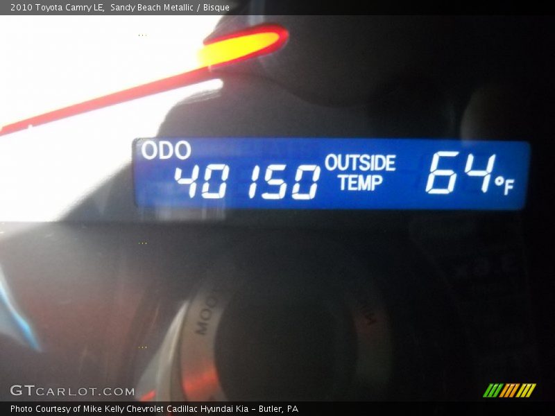 Sandy Beach Metallic / Bisque 2010 Toyota Camry LE