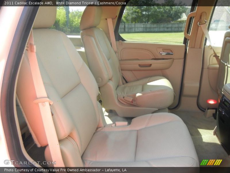 White Diamond Tricoat / Cashmere/Cocoa 2011 Cadillac Escalade AWD