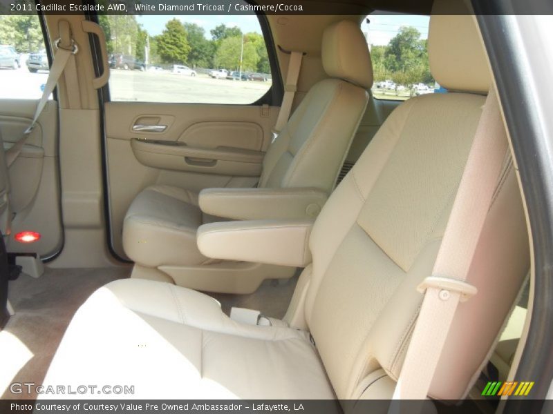 White Diamond Tricoat / Cashmere/Cocoa 2011 Cadillac Escalade AWD