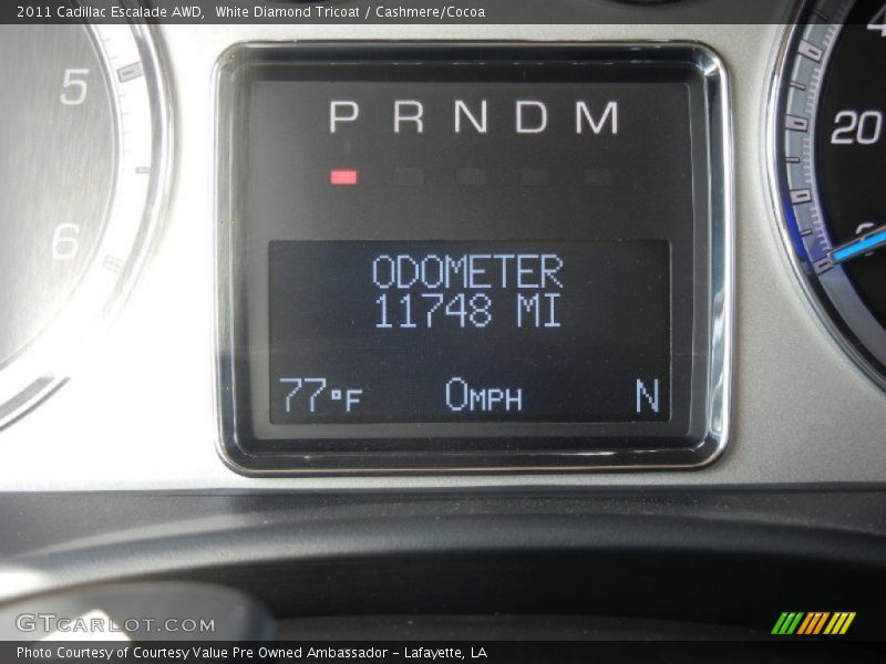 White Diamond Tricoat / Cashmere/Cocoa 2011 Cadillac Escalade AWD