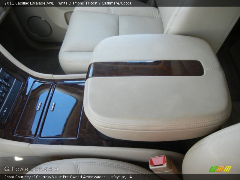 White Diamond Tricoat / Cashmere/Cocoa 2011 Cadillac Escalade AWD