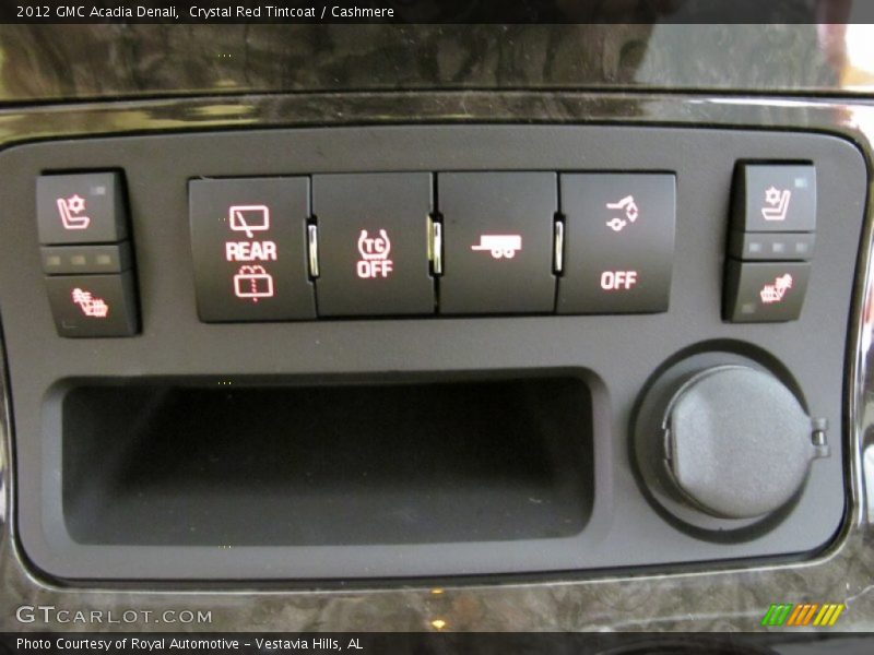 Controls of 2012 Acadia Denali
