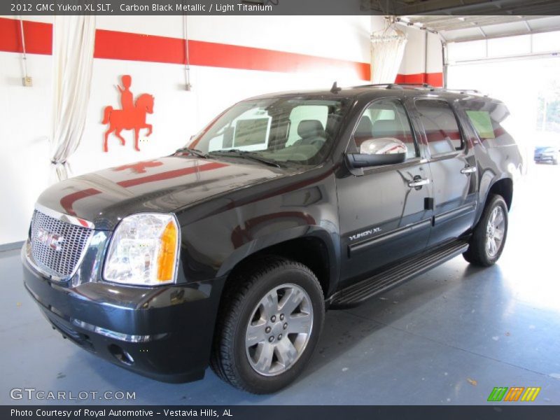 Carbon Black Metallic / Light Titanium 2012 GMC Yukon XL SLT
