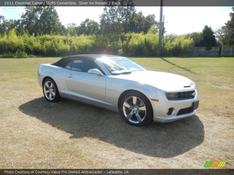 Silver Ice Metallic / Black 2011 Chevrolet Camaro SS/RS Convertible