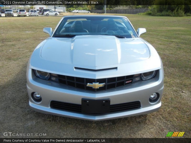Silver Ice Metallic / Black 2011 Chevrolet Camaro SS/RS Convertible