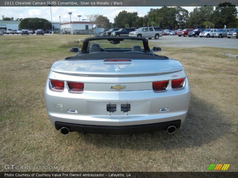 Silver Ice Metallic / Black 2011 Chevrolet Camaro SS/RS Convertible