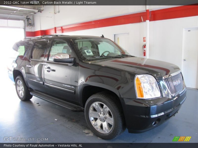 Carbon Black Metallic / Light Titanium 2012 GMC Yukon XL SLT