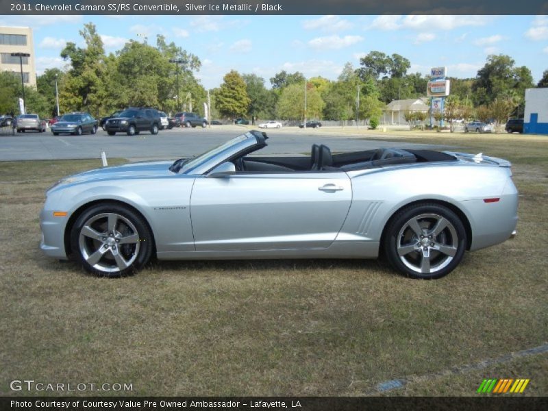 Silver Ice Metallic / Black 2011 Chevrolet Camaro SS/RS Convertible