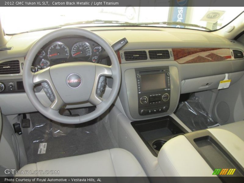 Carbon Black Metallic / Light Titanium 2012 GMC Yukon XL SLT
