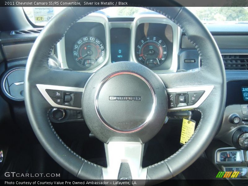 Silver Ice Metallic / Black 2011 Chevrolet Camaro SS/RS Convertible