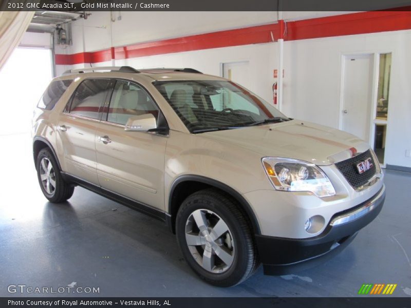Gold Mist Metallic / Cashmere 2012 GMC Acadia SLT